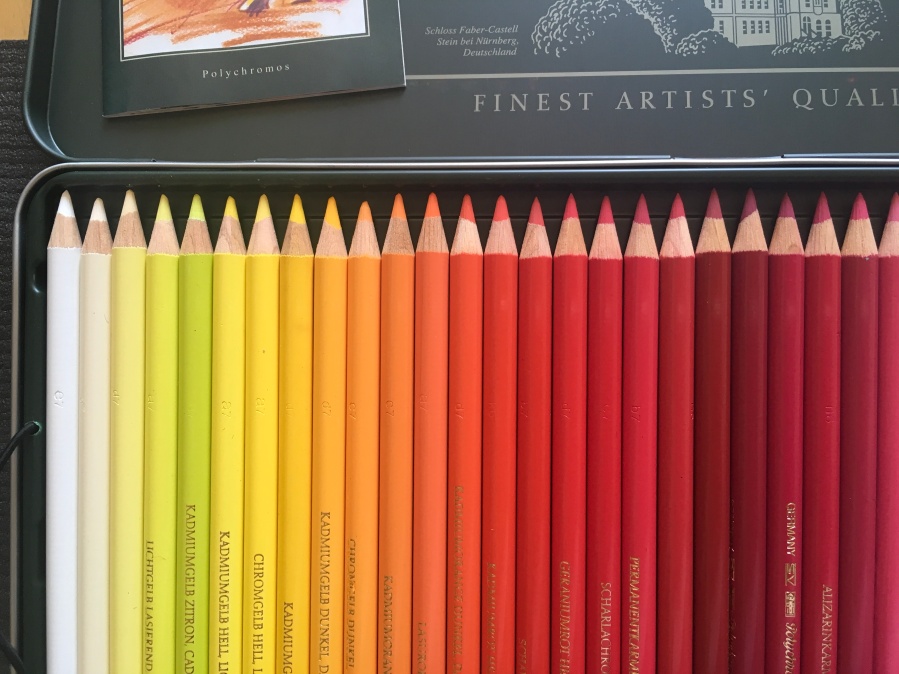 Polychromos colour pencil, wooden case of 120